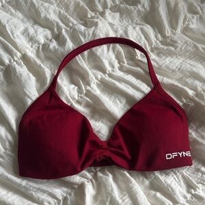 DFYNE Women's Burgundy Sports Bra